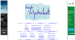 Desktop Screenshot of highalphabet.com
