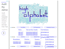 Tablet Screenshot of highalphabet.com
